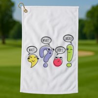 Punctuation English Teacher Gift Wait What Stop It Golf Towel