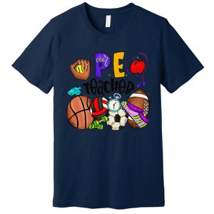 Physical Education Teacher Pe Teacher Back To School Premium T-Shirt