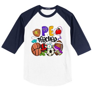 Physical Education Teacher Pe Teacher Back To School Baseball Sleeve Shirt