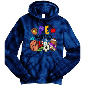 Physical Education Teacher Pe Teacher Back To School Tie Dye Hoodie