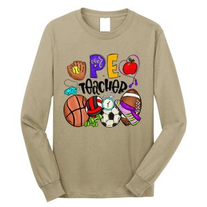 Physical Education Teacher Pe Teacher Back To School Long Sleeve Shirt