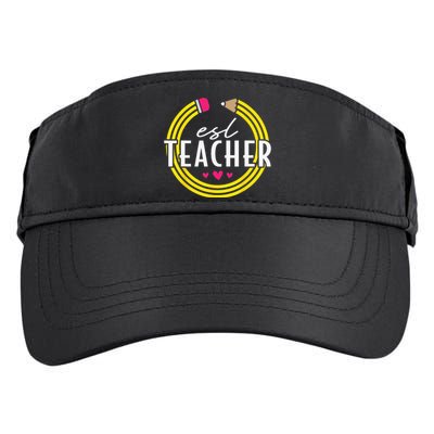 Proud ESL Teacher English as a Second Language Adult Drive Performance Visor