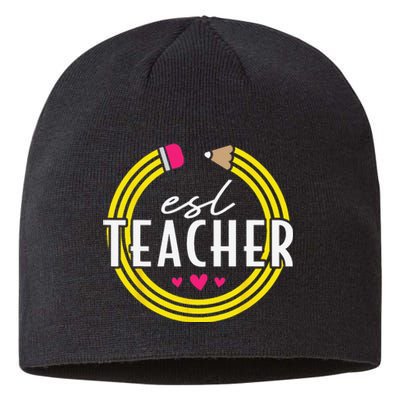 Proud ESL Teacher English as a Second Language Sustainable Beanie