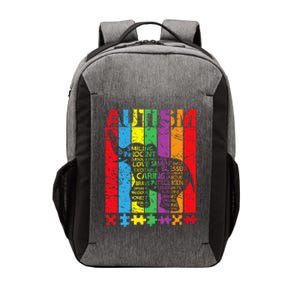 Puzzle Elephant Typography Cool Autism Awareness Gift Vector Backpack