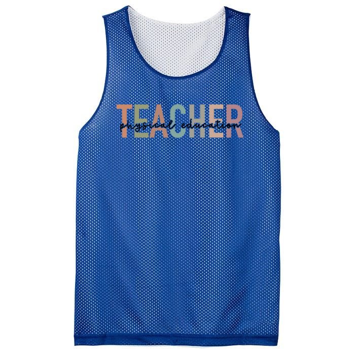 Physical Education Teacher Pe Teacher Teacher Appreciation Funny Gift Mesh Reversible Basketball Jersey Tank