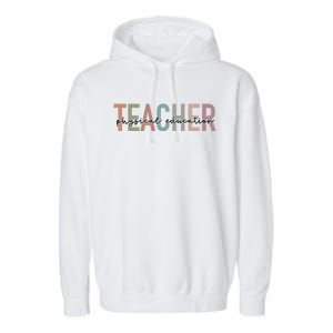 Physical Education Teacher Pe Teacher Teacher Appreciation Funny Gift Garment-Dyed Fleece Hoodie