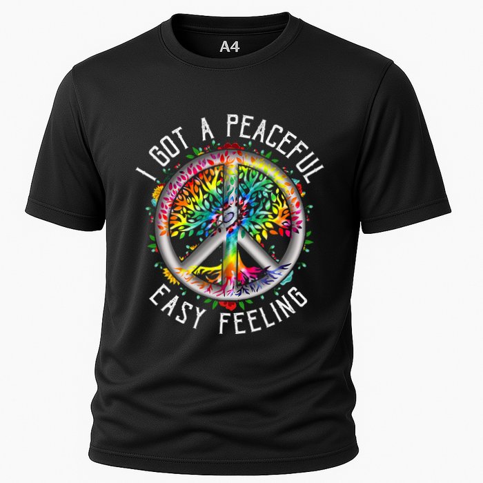 Peaceful EasyFeeling Tie Dye Hippie 1960s Vibes Performance Shirt