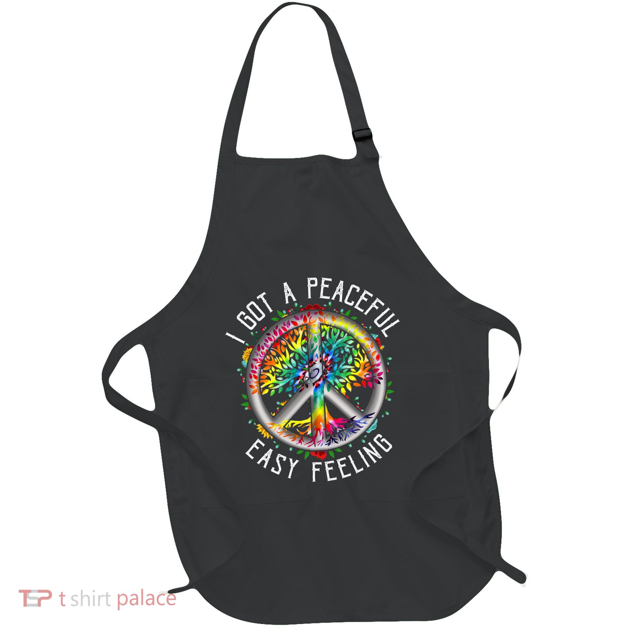 Peaceful EasyFeeling Tie Dye Hippie 1960s Vibes Apron