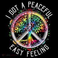 Peaceful EasyFeeling Tie Dye Hippie 1960s Vibes Backpack