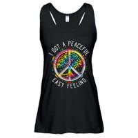 Peaceful EasyFeeling Tie Dye Hippie 1960s Vibes Ladies Essential Flowy Tank