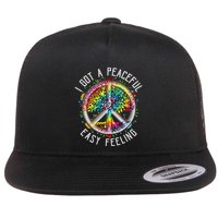 Peaceful EasyFeeling Tie Dye Hippie 1960s Vibes Flatbill Hat