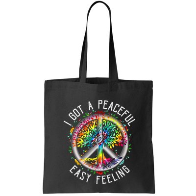 Peaceful EasyFeeling Tie Dye Hippie 1960s Vibes Bag