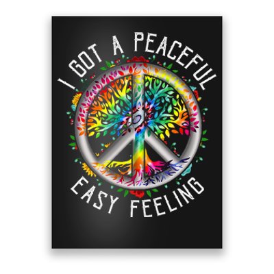 Peaceful EasyFeeling Tie Dye Hippie 1960s Vibes Poster