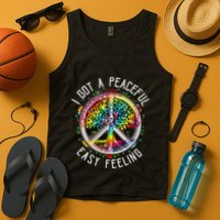 Peaceful EasyFeeling Tie Dye Hippie 1960s Vibes Tank Top