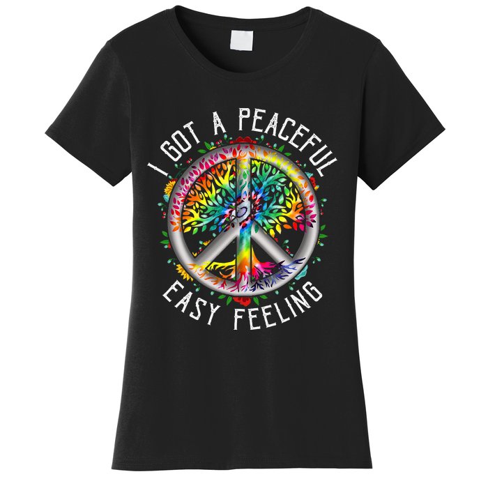 Peaceful EasyFeeling Tie Dye Hippie 1960s Vibes Women's T-Shirt