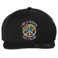 Peaceful EasyFeeling Tie Dye Hippie 1960s Vibes Wool Snapback Cap