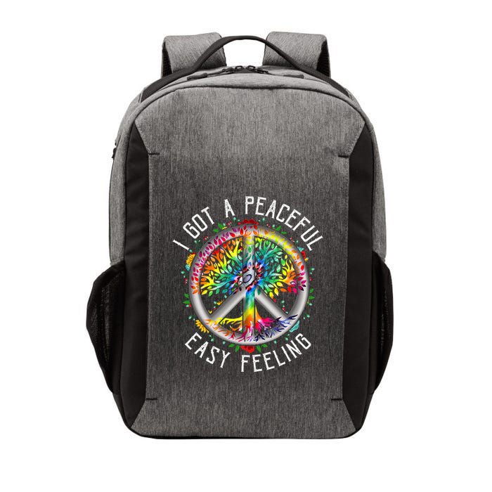 Peaceful EasyFeeling Tie Dye Hippie 1960s Vibes Vector Backpack