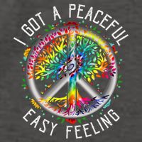 Peaceful EasyFeeling Tie Dye Hippie 1960s Vibes Vector Backpack