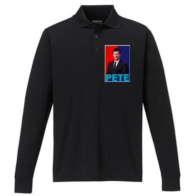 Pete Buttigieg Performance Long Sleeve Polo