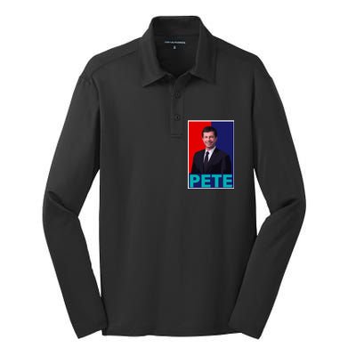 Pete Buttigieg Silk Touch Performance Long Sleeve Polo