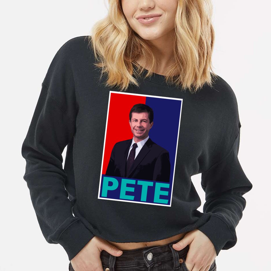 Pete Buttigieg Cropped Pullover Crew