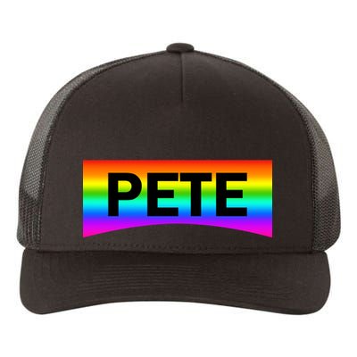 Pete Buttigieg LGBT Rainbow Yupoong Adult 5-Panel Trucker Hat