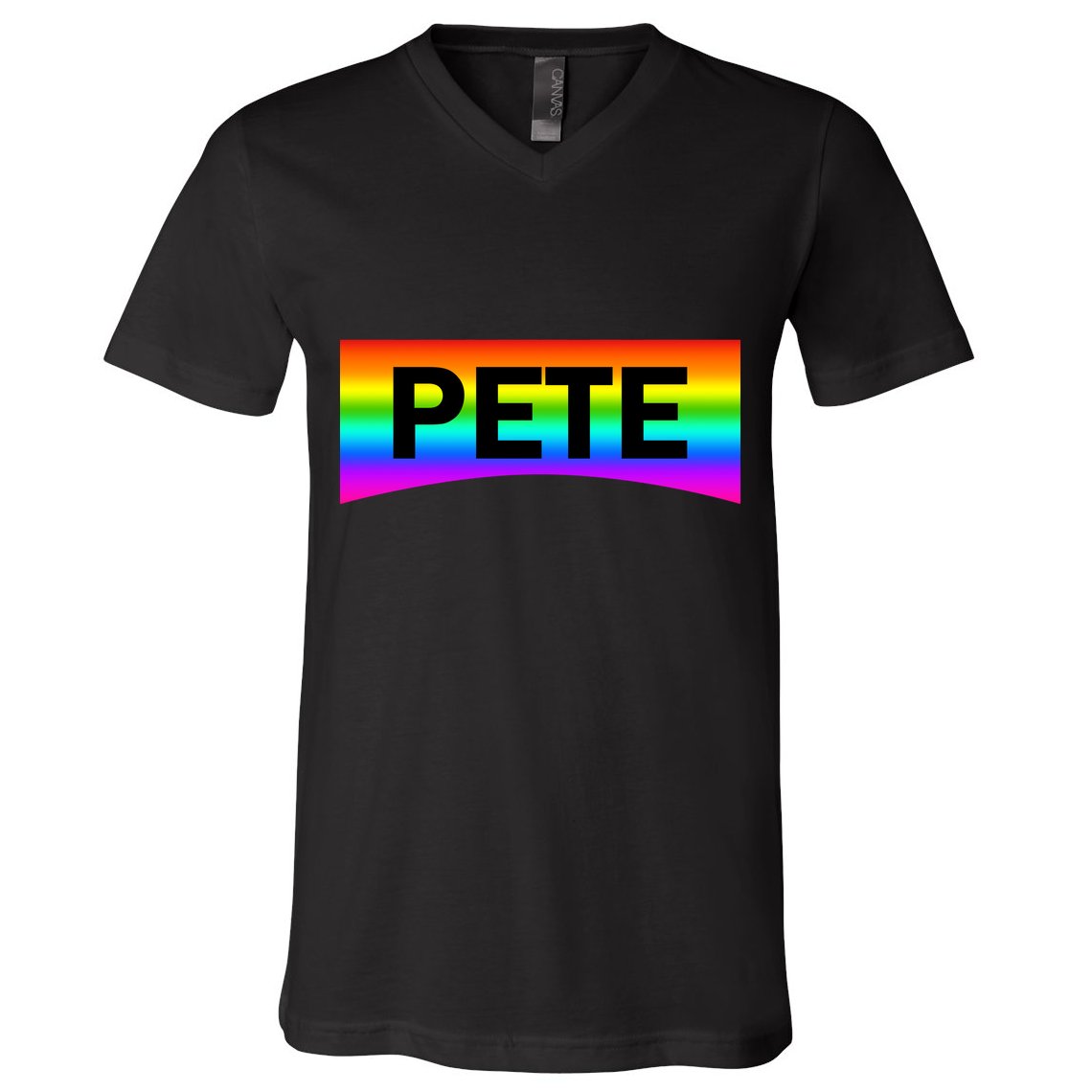 Pete Buttigieg LGBT Rainbow V-Neck T-Shirt