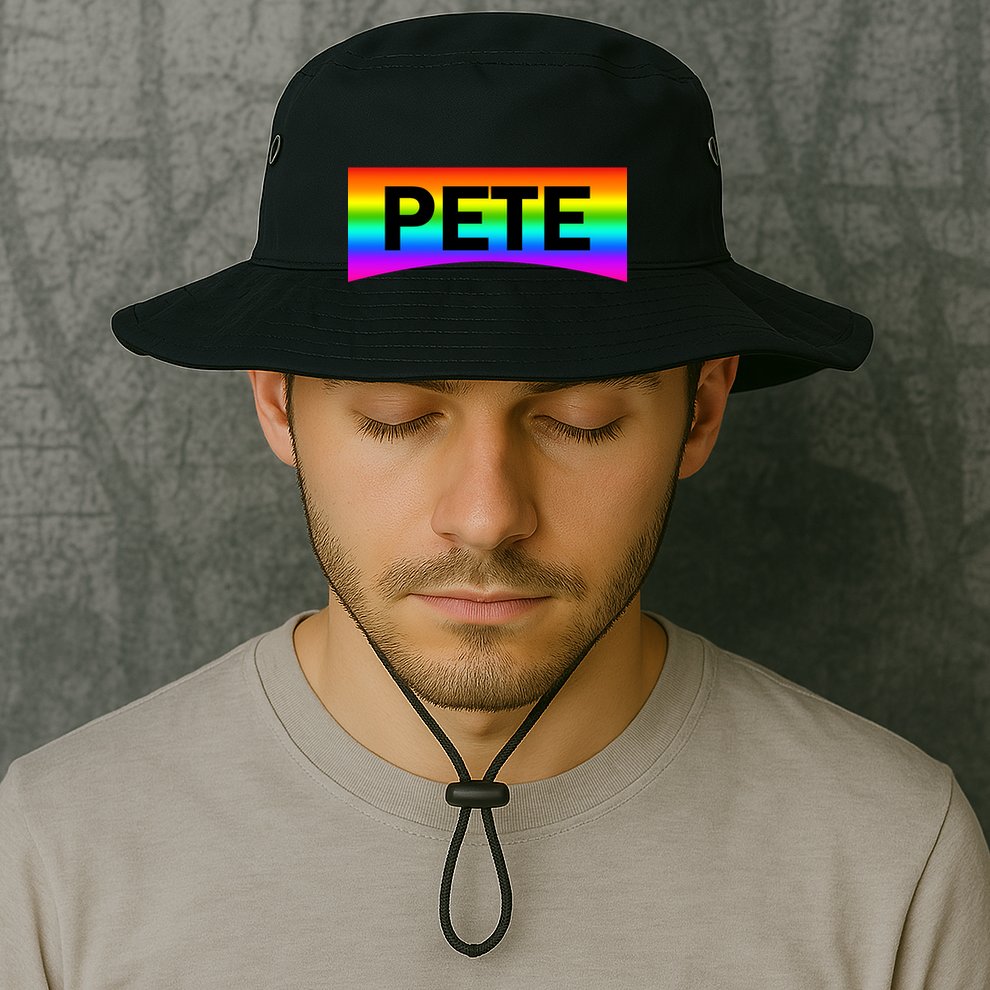 Pete Buttigieg LGBT Rainbow Bucket Hat