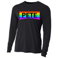 Pete Buttigieg LGBT Rainbow Cooling Performance Long Sleeve Crew