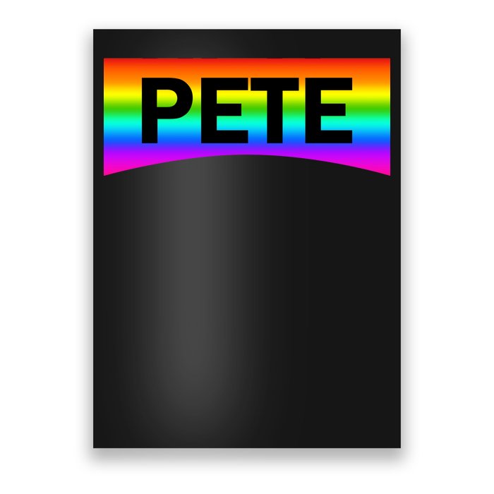 Pete Buttigieg LGBT Rainbow Poster