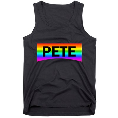 Pete Buttigieg LGBT Rainbow Tank Top