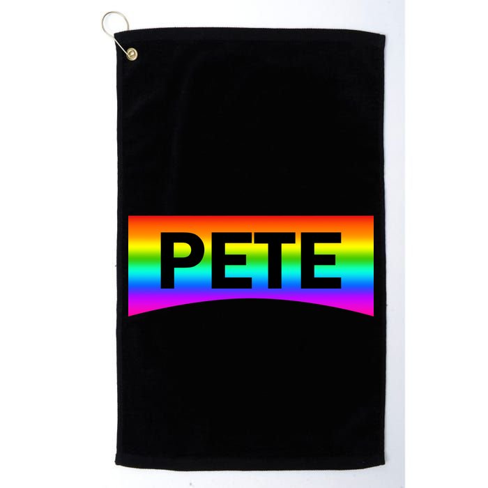 Pete Buttigieg LGBT Rainbow Golf Towel