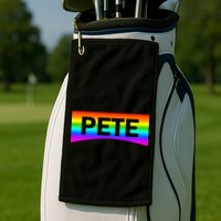Pete Buttigieg LGBT Rainbow Golf Towel