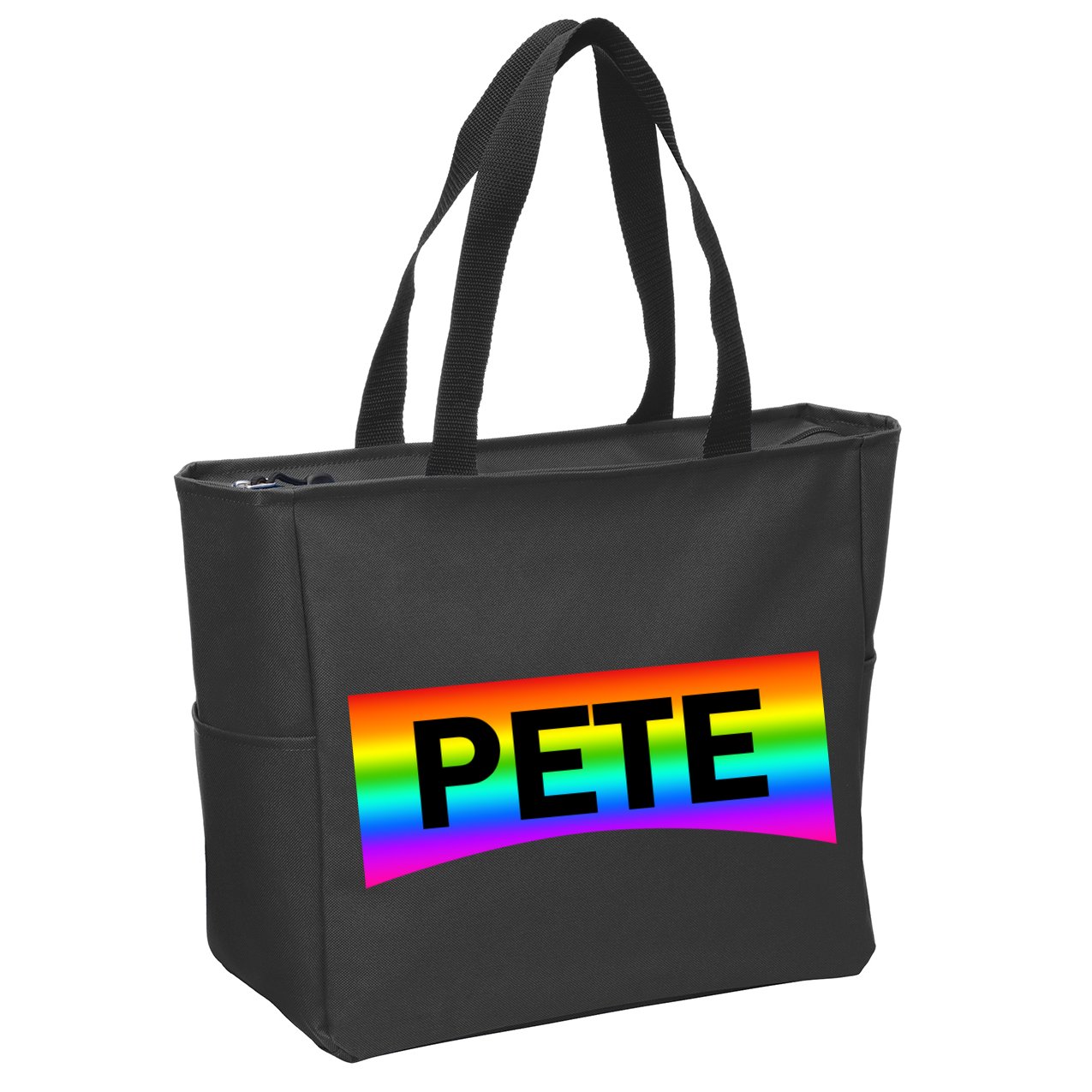 Pete Buttigieg LGBT Rainbow Zip Tote Bag