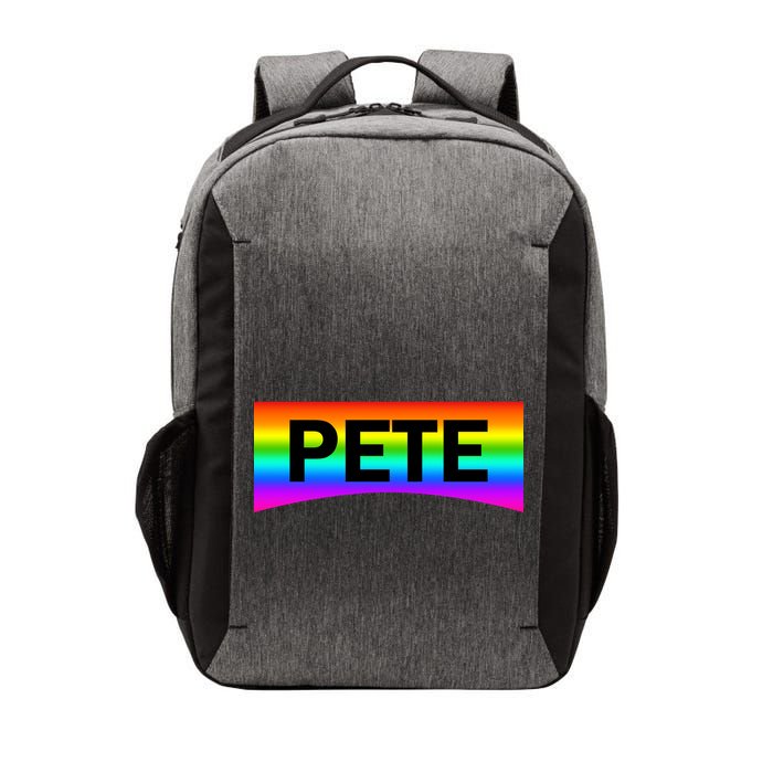 Pete Buttigieg LGBT Rainbow Vector Backpack
