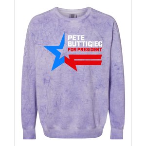 Pete Buttigieg Presidential Star Colorblast Crewneck Sweatshirt