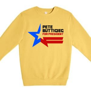 Pete Buttigieg Presidential Star Premium Crewneck Sweatshirt