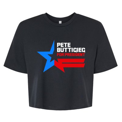 Pete Buttigieg Presidential Star Bella+Canvas Jersey Crop Tee