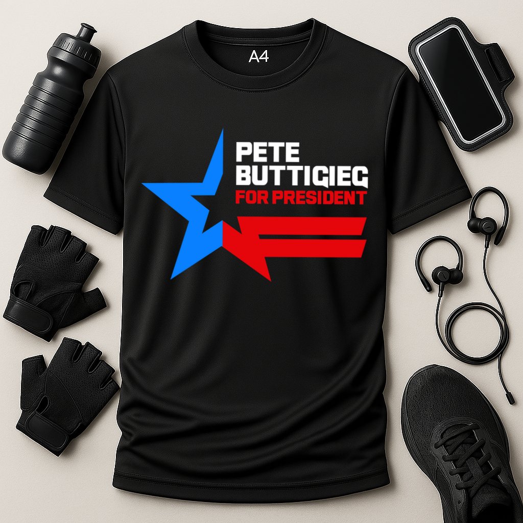 Pete Buttigieg Presidential Star Cooling Performance Crew T-Shirt