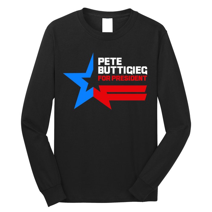 Pete Buttigieg Presidential Star Long Sleeve Shirt