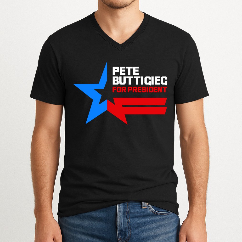Pete Buttigieg Presidential Star V-Neck T-Shirt