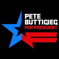 Pete Buttigieg Presidential Star Drawstring Bag
