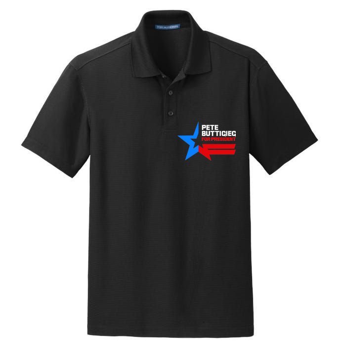 Pete Buttigieg Presidential Star Dry Zone Grid Polo