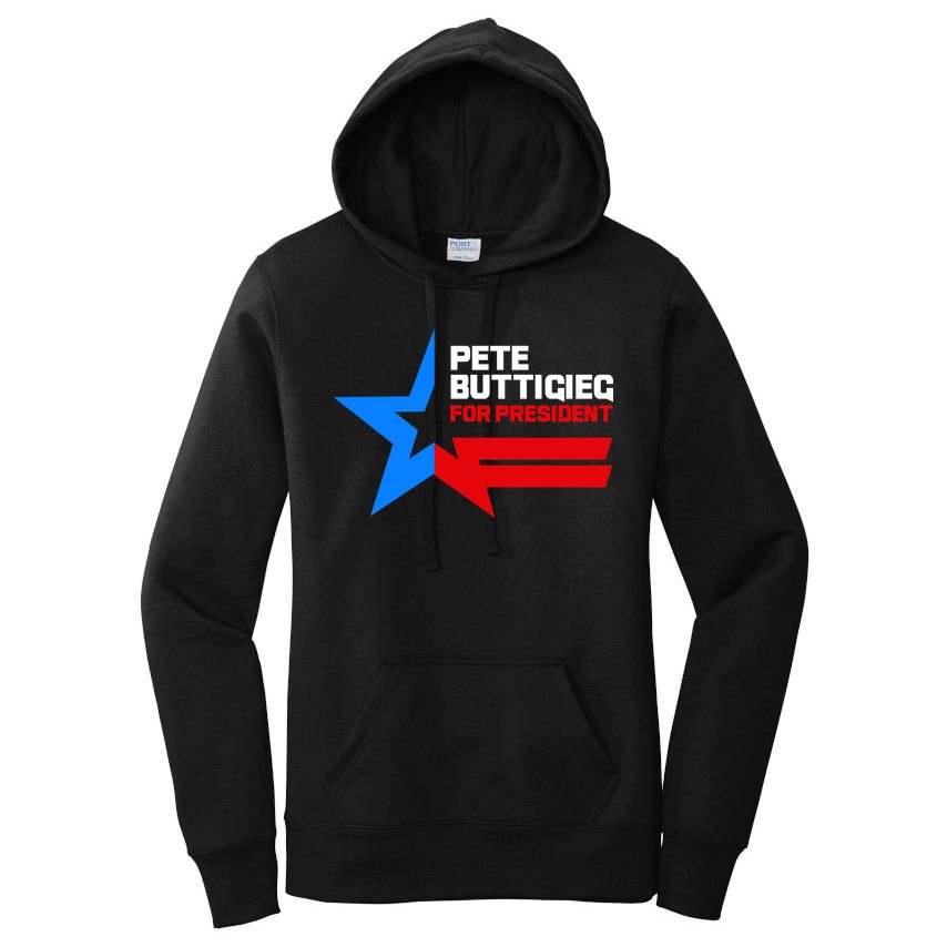 Pete Buttigieg Presidential Star Women's Pullover Hoodie
