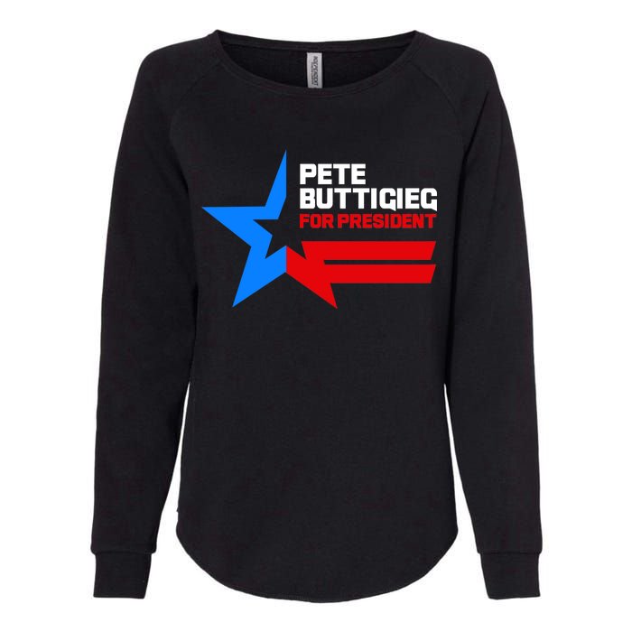 Pete Buttigieg Presidential Star Womens California Wash Sweatshirt