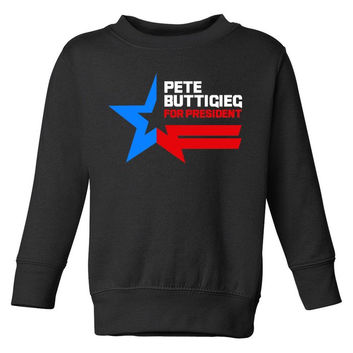 Pete Buttigieg Presidential Star Toddler Sweatshirt