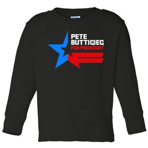 Pete Buttigieg Presidential Star Toddler Long Sleeve Shirt