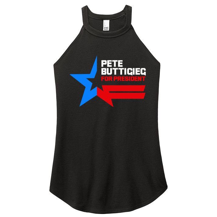 Pete Buttigieg Presidential Star Women's Perfect Tri Rocker Tank