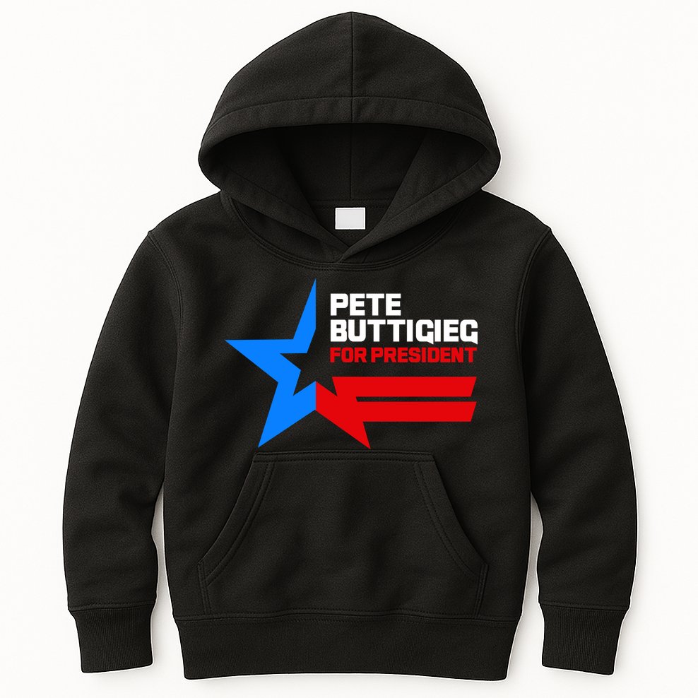 Pete Buttigieg Presidential Star Kids Hoodie