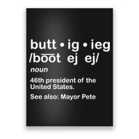 Pete Buttigieg Pronunciation Definition Poster